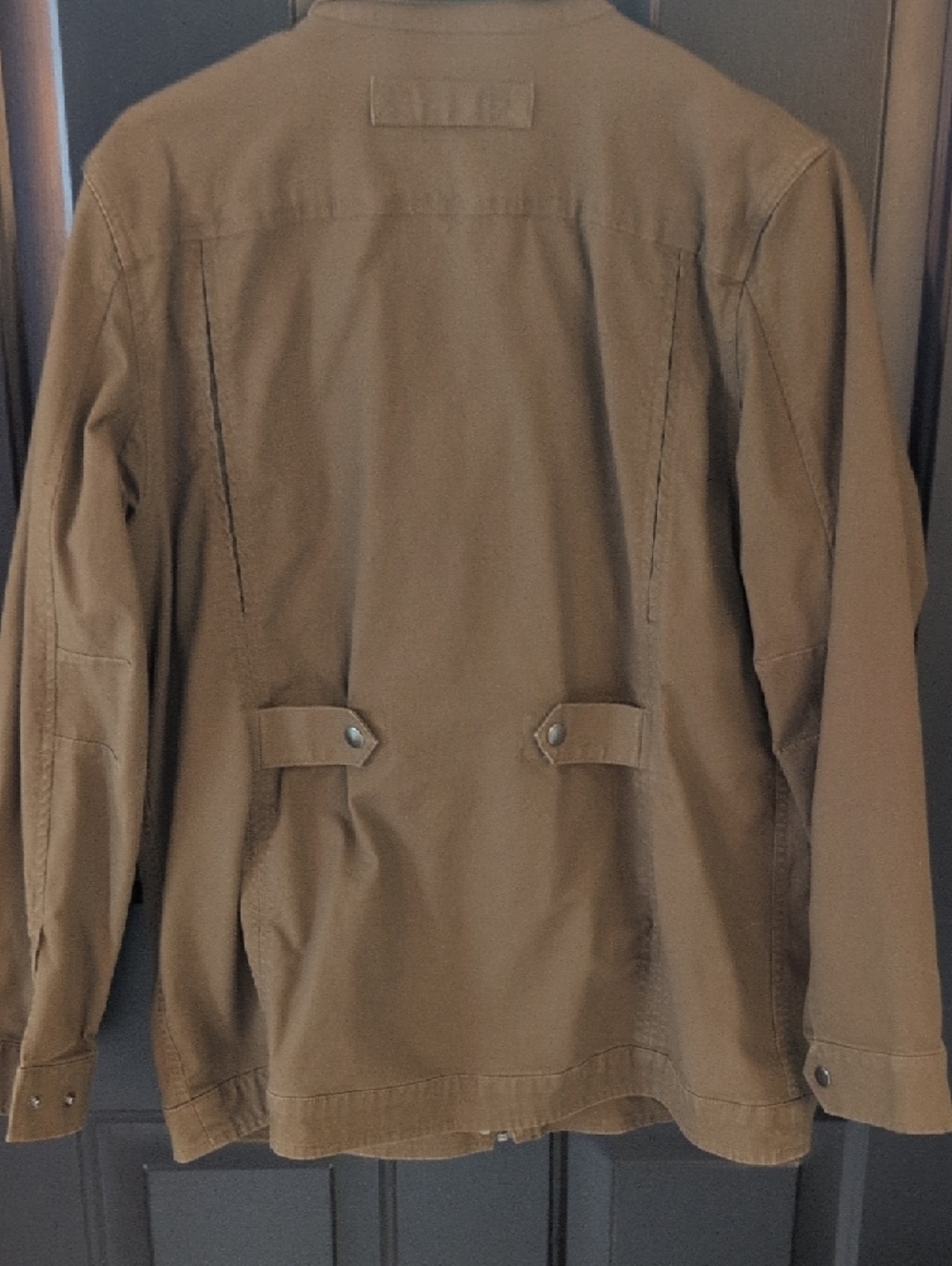 Duluth Trading Co Olive Green Jacket with Black Collar - Picture 2 of 5